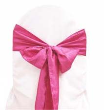 Fushia Crinkle Tie from Always Invited Event Rentals