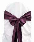 Aubergine Crinkle Tie from Always Invited Event Rentals