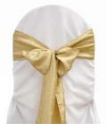 Antique Gold Crinkle Tie from Always Invited Event Rentals
