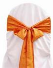 Orange Crinkle Tie from Always Invited Event Rentals