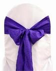 Purple Crinkle Tie from Always Invited Event Rentals