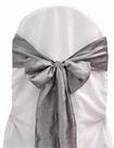 Silver Crinkle Tie from Always Invited Event Rentals