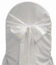 White Crinkle Tie from Always Invited Event Rentals