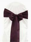 Aubergine Polyester Tie from Always Invited Event Rentals