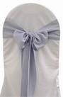 Silver Polyester Tie from Always Invited Event Rentals
