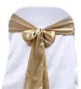 Champagne Satin Tie from Always Invited Event Rentals