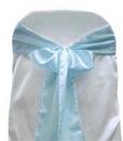 Light Blue Satin Tie from Always Invited Event Rentals
