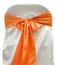Orange Satin Tie from Always Invited Event Rentals