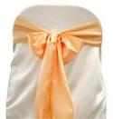 Peach Satin Tie from Always Invited Event Rentals