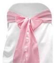 Pink Satin Tie from Always Invited Event Rentals