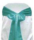 Turquoise Satin Tie from Always Invited Event Rentals