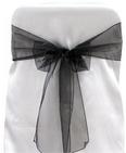 Black Organza Tie from Always Invited Event Rentals
