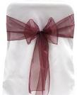 Burgundy Organza Tie from Always Invited Event Rentals