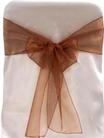 Chocolate Organza Tie from Always Invited Event Rentals