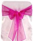 Fushia Organza Tie from Always Invited Event Rentals