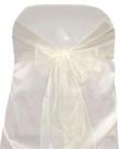 Ivory Organza Tie from Always Invited Event Rentals