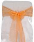 Orange Organza Tie from Always Invited Event Rentals