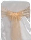 Peach Organza Tie from Always Invited Event Rentals