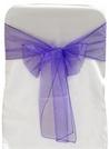 Purple Organza Tie from Always Invited Event Rentals