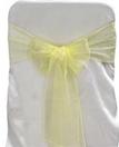 Yellow Organza Tie from Always Invited Event Rentals