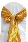 Antique Gold Pintuck Tie from Always Invited Event Rentals