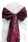 Burgundy Pintuck  Tie from Always Invited Event Rentals