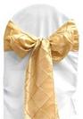 Champagne Pintuck Tie from Always Invited Event Rentals