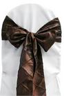 Chocolate Pintuck Tie from Always Invited Event Rentals