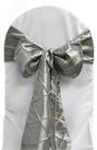 Silver Pintuck Tie from Always Invited Event Rentals