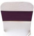 Aubergine Spandex Chair Band from Always Invited Event Rentals