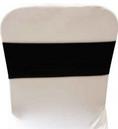 Black Spandex Chair Band from Always Invited Event Rentals