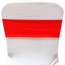 Red Spandex Chair Band from Always Invited Event Rentals