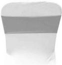 Silver Spandex Chair Band from Always Invited Event Rentals