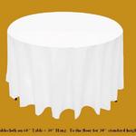 120" Round on a 60" Table   from Always Invited
