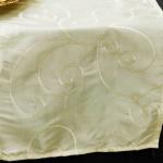 $4.25 ~ Ivory Embroidered Satin Runner from Always Invited Event Rentals