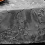$4.25 ~ Silver Embroidered Satin Runner from Always Invited Event Rentals