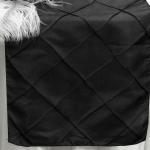 Black Pintuck Runner from Always Invited Event Rentals 