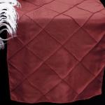 Burgundy Pintuck Runner from Always Invited Event Rentals 