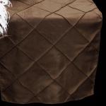 Chocolate Pintuck Runner from Always Invited Event Rentals 