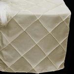 Ivory Pintuck Runner from Always Invited Event Rentals 