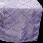 Lavender Pintuck Runner from Always Invited Event Rentals 
