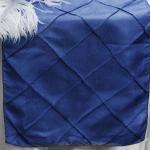 Navy Pintuck Runner from Always Invited Event Rentals 