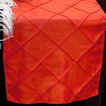 Red Pintuck Runner from Always Invited Event Rentals 
